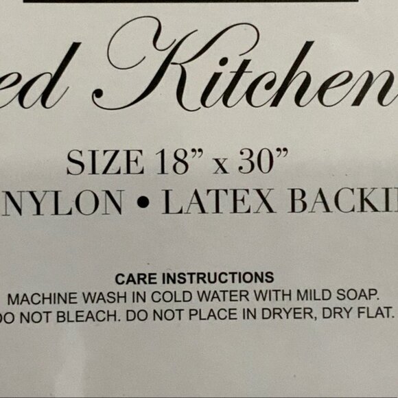 Better Home Chef Bistro Mat Printed Rug Machine Wash Rectangle 18”X30” NEW - Picture 12 of 13